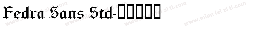 Fedra Sans Std字体转换
